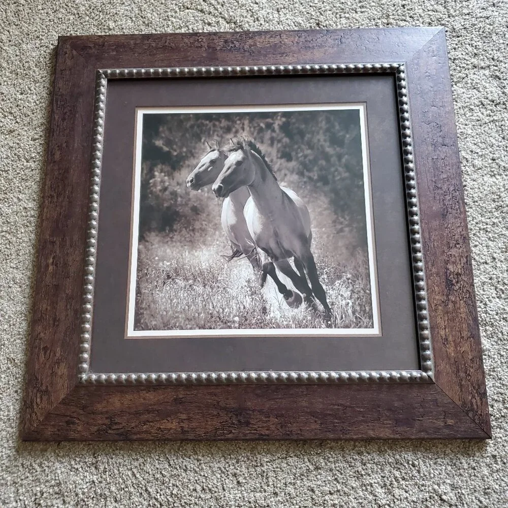 Horse Partners Framed Art Picture By Kimerlee Curyl Horses Running